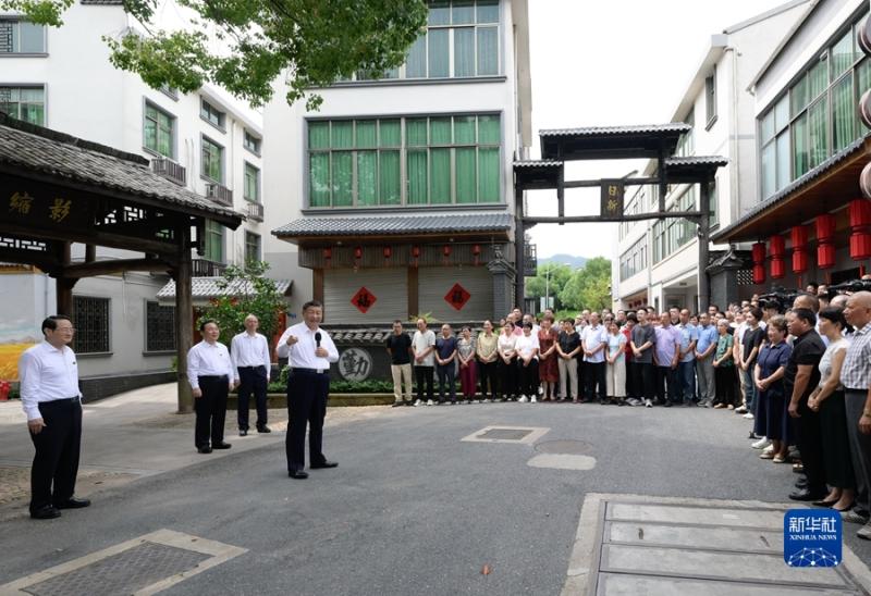 习近平在浙江考察时强调 始终干在实处走在前列勇立潮头 奋力谱写中国式现代化浙江新篇章 返京途中在山东枣庄考察(图3)