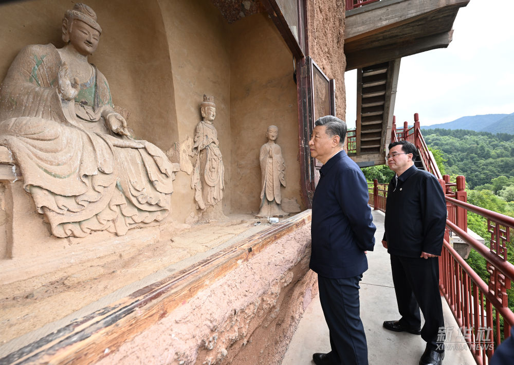 习近平在陕西宝鸡市和甘肃天水市考察调研(图11)