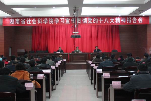 我院召开学习贯彻党的十八大精神报告会(图1)